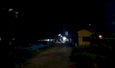 Gelap Dimalam Hari, Kades Banabungi Soroti Lampu Penerangan di Kawasan Kali Biru
