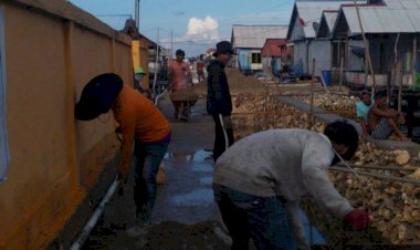 Hampir Rampung, Warga Desa Bajo Bahari Sambut Gembira Adanya Pelebaran Jalan Lingkar