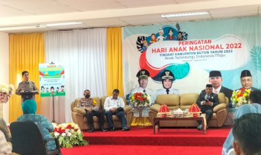 Hadiri Peringatan Hari Anak Nasional, Ini Pesan Bupati Buton 