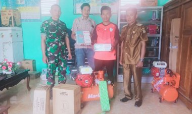 Pemdes Kancinaa Dapat Bantuan Usaha Bengkel dari Pemkab Buton 