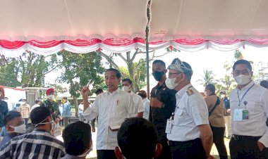 Tiba di Buton, Presiden Jokowi Disambut Ribuan Warga