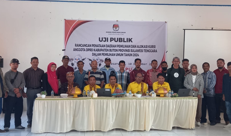 KPU Buton Gelar Uji Publik Penataan Dapil Jelang Pemilu 2024