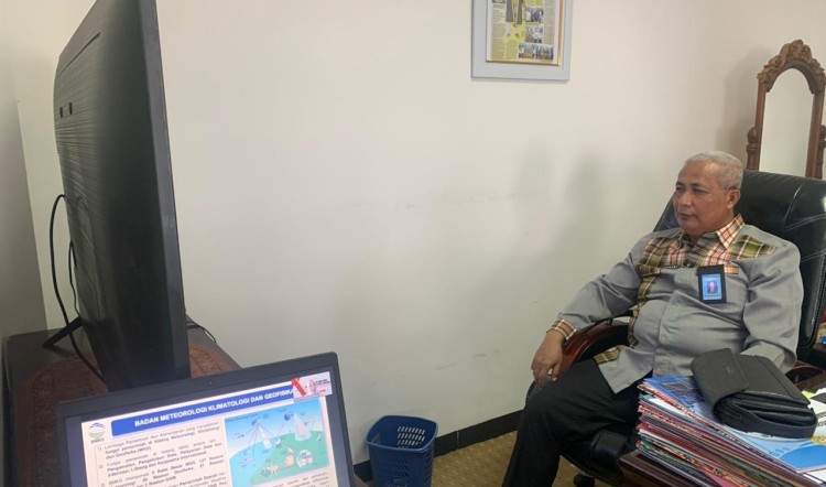 Sekda Buton Ikuti Rakor Mitigasi Potensi Bencana Pemilu 2024 Bersama Pj Gubernur Sultra dan BMKG