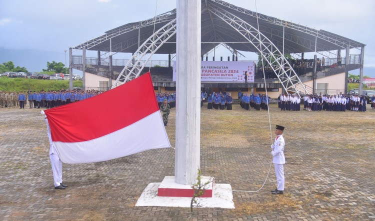 Pemkab Buton Gelar Upacara Hari Lahir Pancasila Tahun 2024