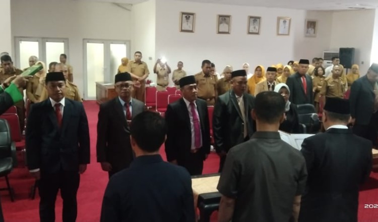 Pj Bupati Buton Lantik Lima Pejabat Eselon II