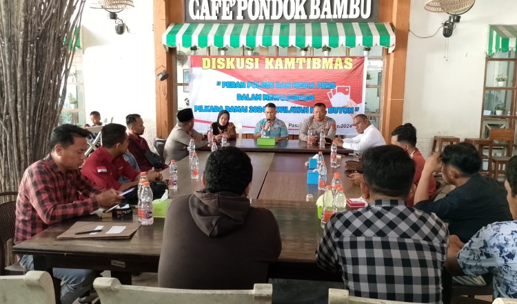 Polres Buton Bersama Insan Pers Perkuat Sinergi Jelang Pilkada Serentak 2024