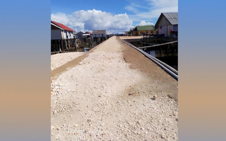 Pembangunan Jalan Lingkar di Desa Bajo Bahari Selesai Dikerjakan