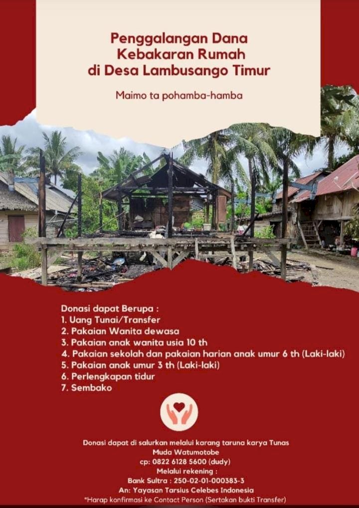 Akibat Korsleting Listrik, Satu Unit Rumah di Buton Hangus Terbakar