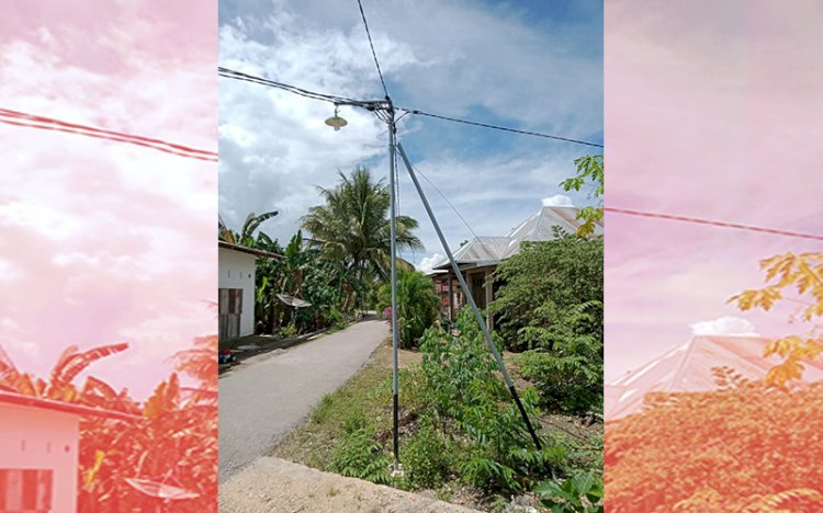 Pembangunan Drainase dan Lampu Jalan di Desa Lambusango Timur Rampung