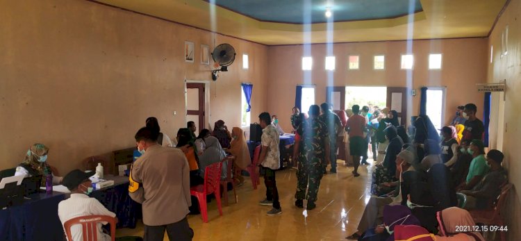 Tingginya Antusiasme Warga Desa Kamelanta Ikut Vaksinasi Covid-19