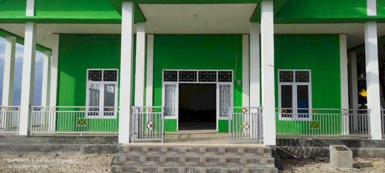 Pengerjaan Gedung Serbaguna Desa Wabula 1 Rampung, Telan Anggaran Hingga Rp300 Juta Lebih