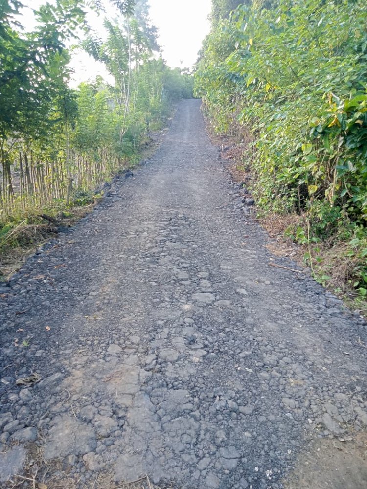 Pengaspalan Jalan Usaha Tani di Desa Lapodi Telah Selesai Dikerjakan