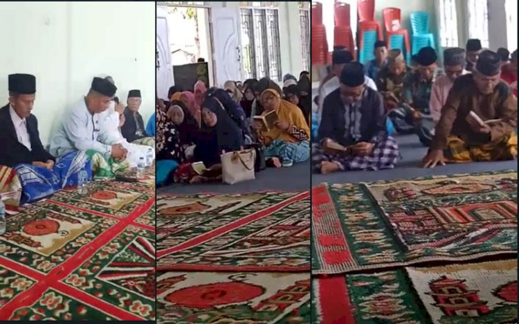 Jelang Tahun Baru 2022, Warga Desa Wabula 1 Gelar Yasinan dan Tahlilan