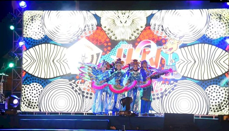 Semarak HPN, Tari Kambero yang Dipadukan dengan Lagu Kaliwu-liwu Bergema di Kendari