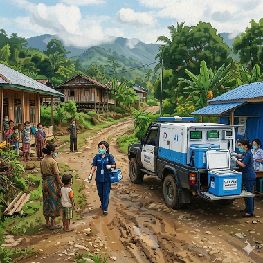 AI untuk Optimasi Distribusi Vaksin di Daerah Terpencil dengan Kendala Infrastruktur